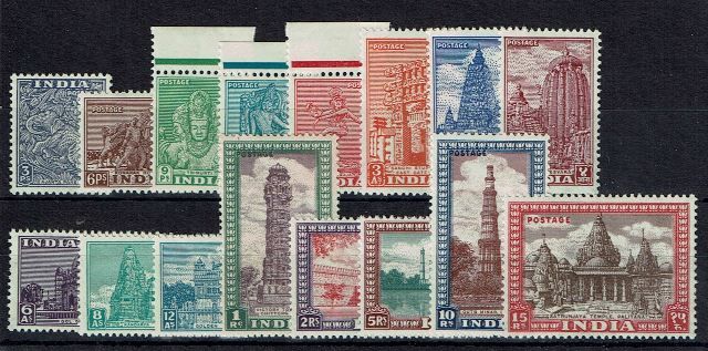 Image of India SG 309/24 LMM British Commonwealth Stamp